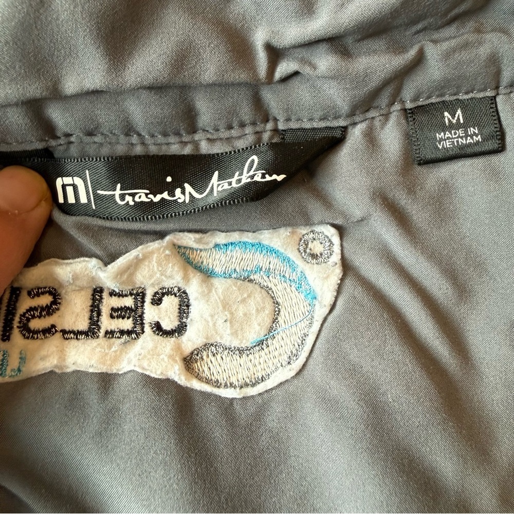 Travis Mathew Mens Size Medium Cold Bay Vest Puffer Grey - Picture 8 of 13